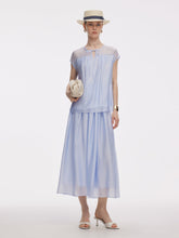 Bol Kesim Kısa Kollu Üst Ve A Kesim Etek İki Parçalı Takım